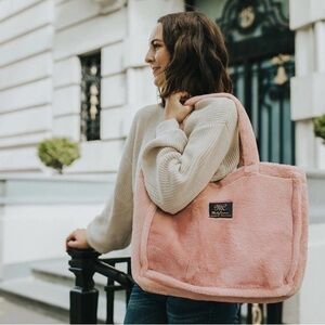 Minky Couture Pink Plush Tote Bag